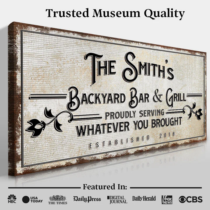 Backyard Bar & Grill Sign - Image 4