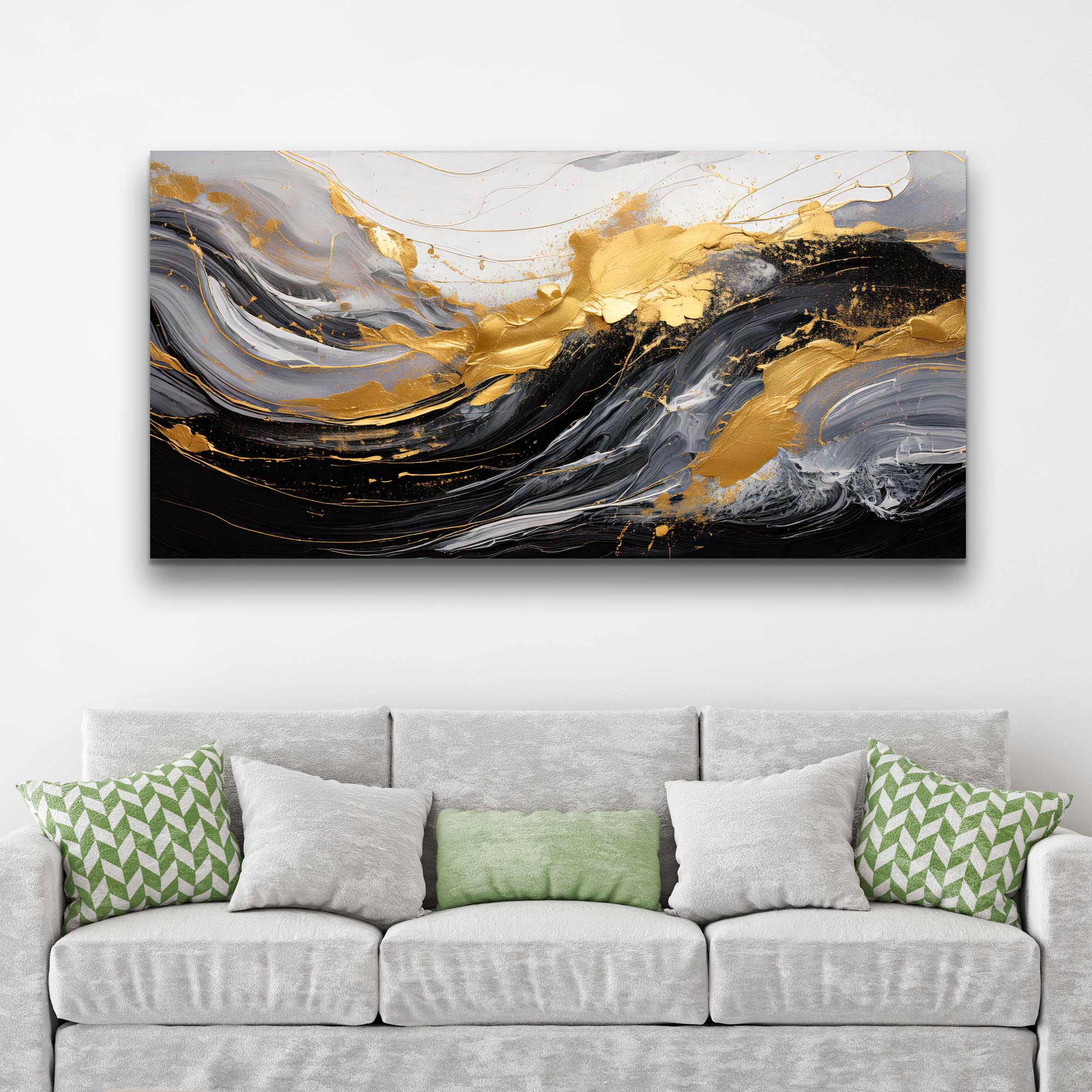 Modern Abstract Shadows Wall Art - Image 6