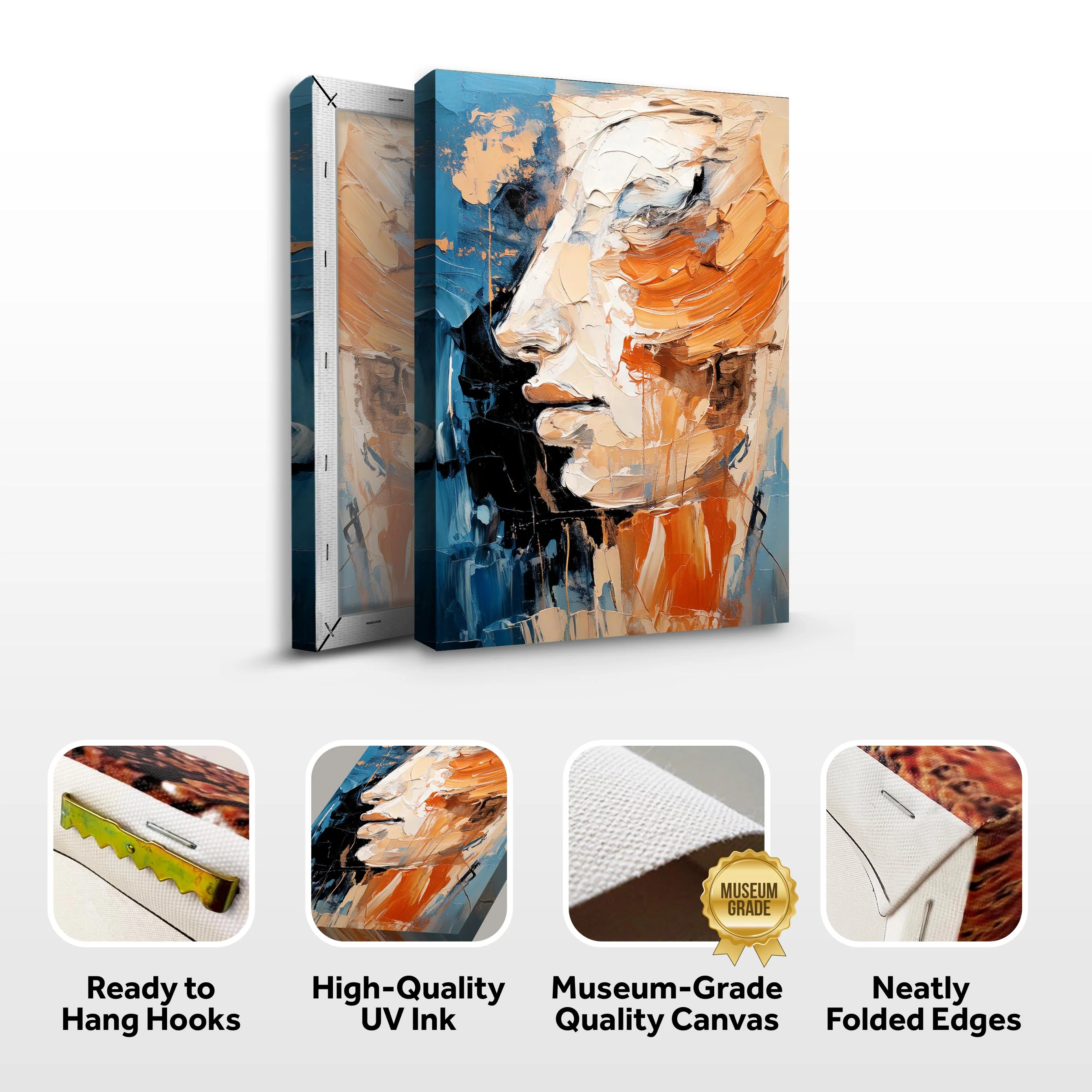 Modern Brush Stroke Abstract Wall Art - Image 4