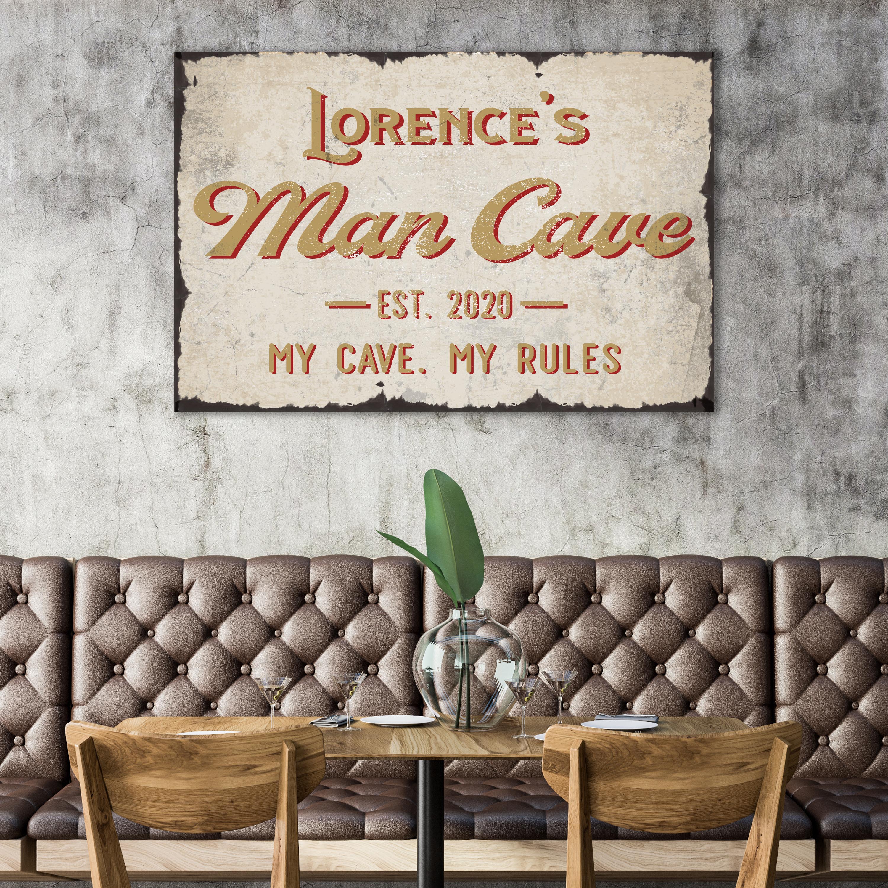 My Cave My Rules Man Cave Sign - Image 3