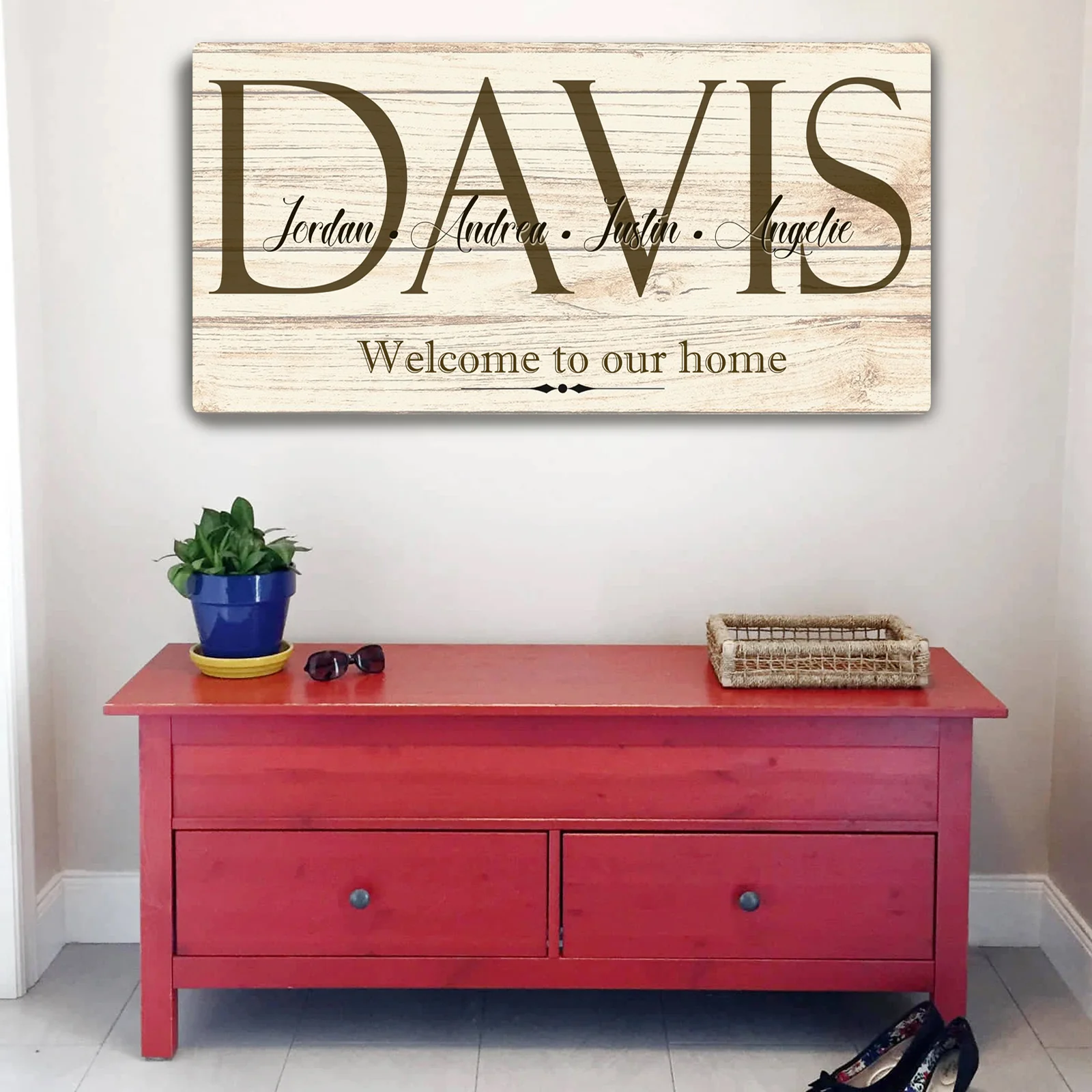 Welcome To Our Home Sign - Image 3